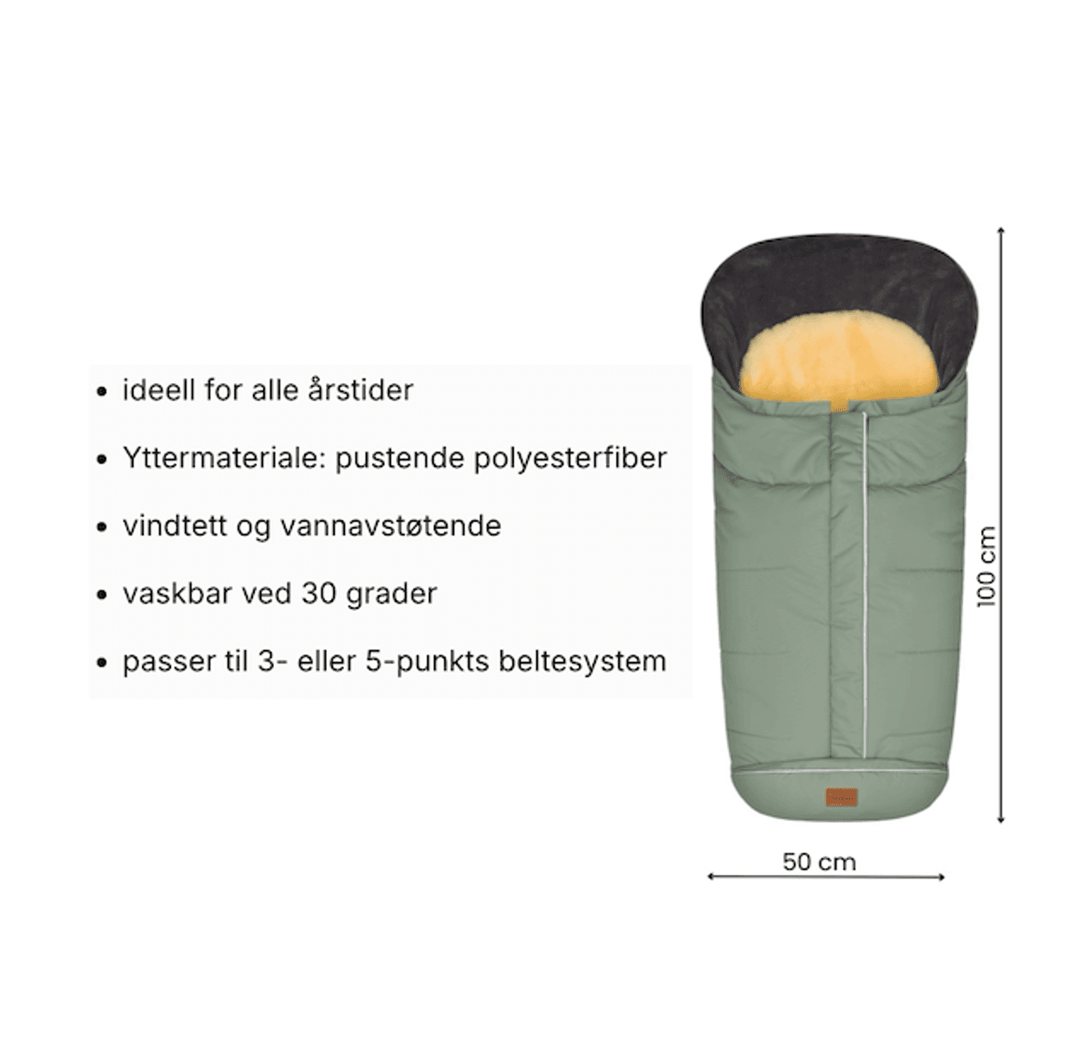 Fillikid | VInterpose Nanga lammeskinn | Sage