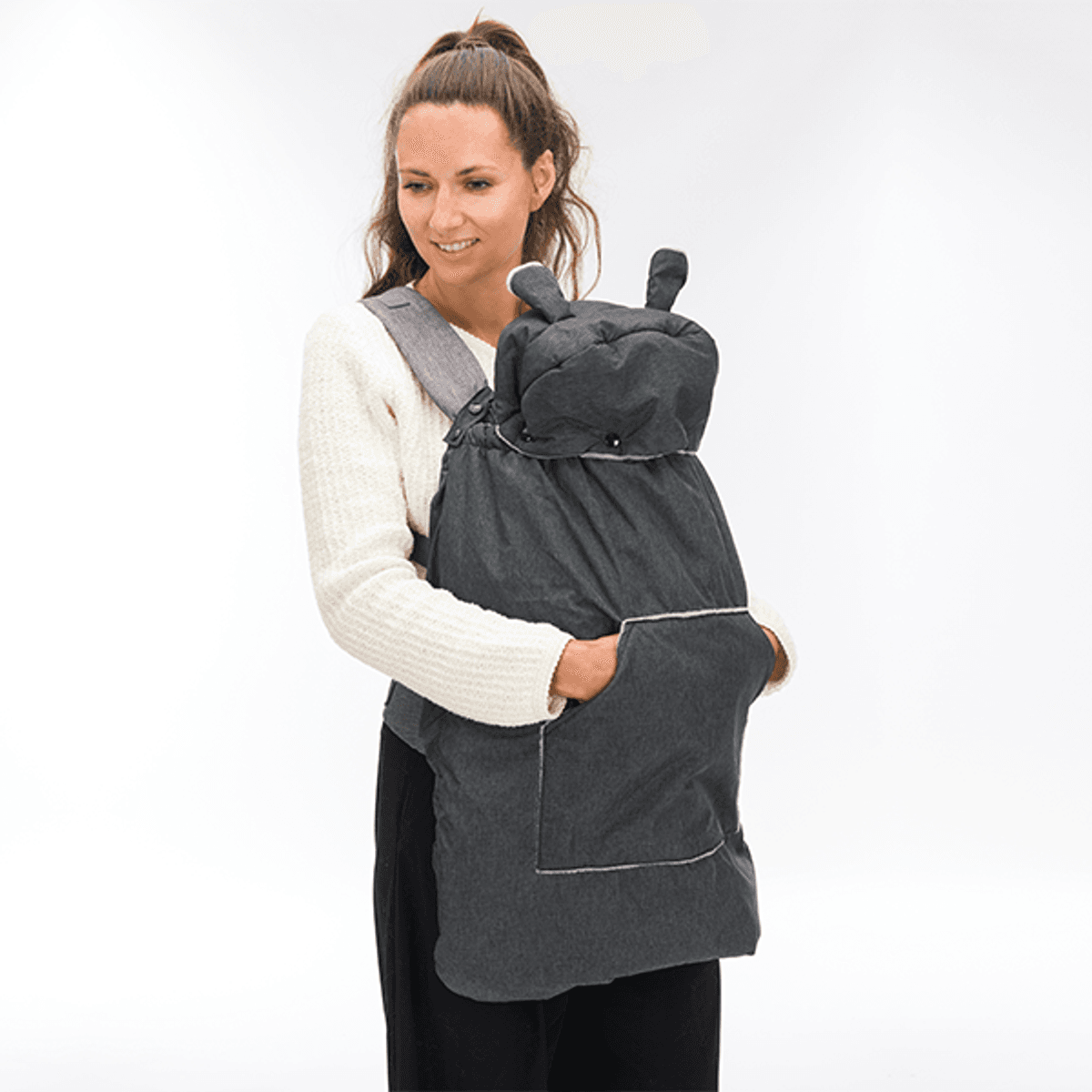 Fillikid | Bæresele Trekk | Coral Fleece | Grå