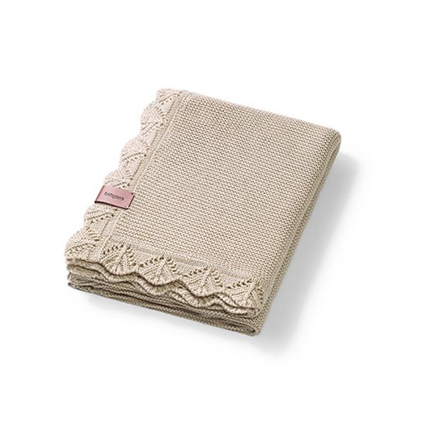 Hovedbilde Babyono | Strikket bambusteppe baby| Beige