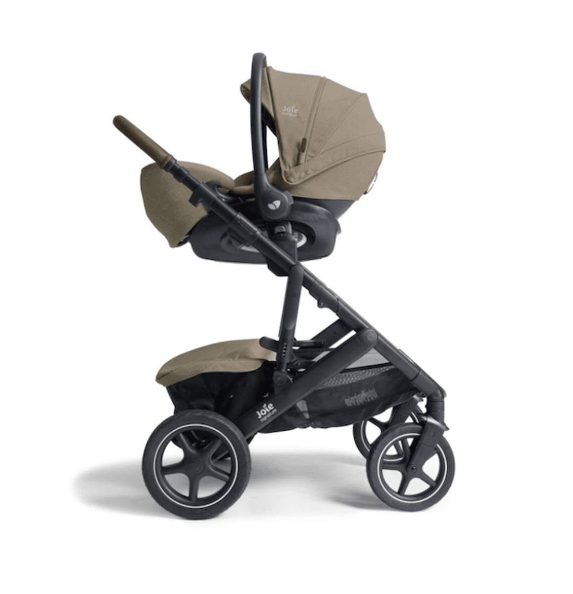 Joie Signature | Vinca Kombivogn + I-Level Pro bilstol & Base 360 | Sandstone