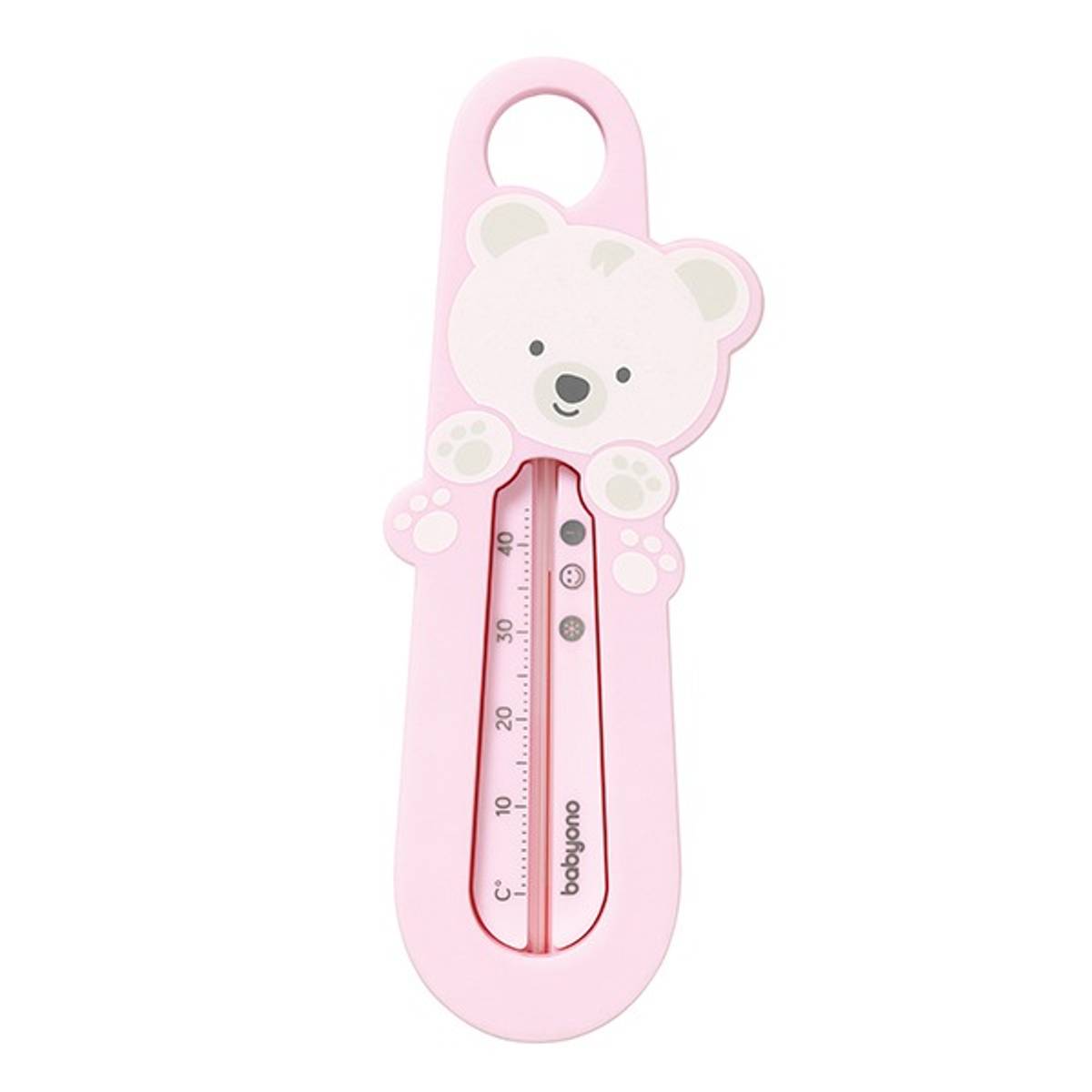 Babyono | Badetermometer | Rosa Bjørn
