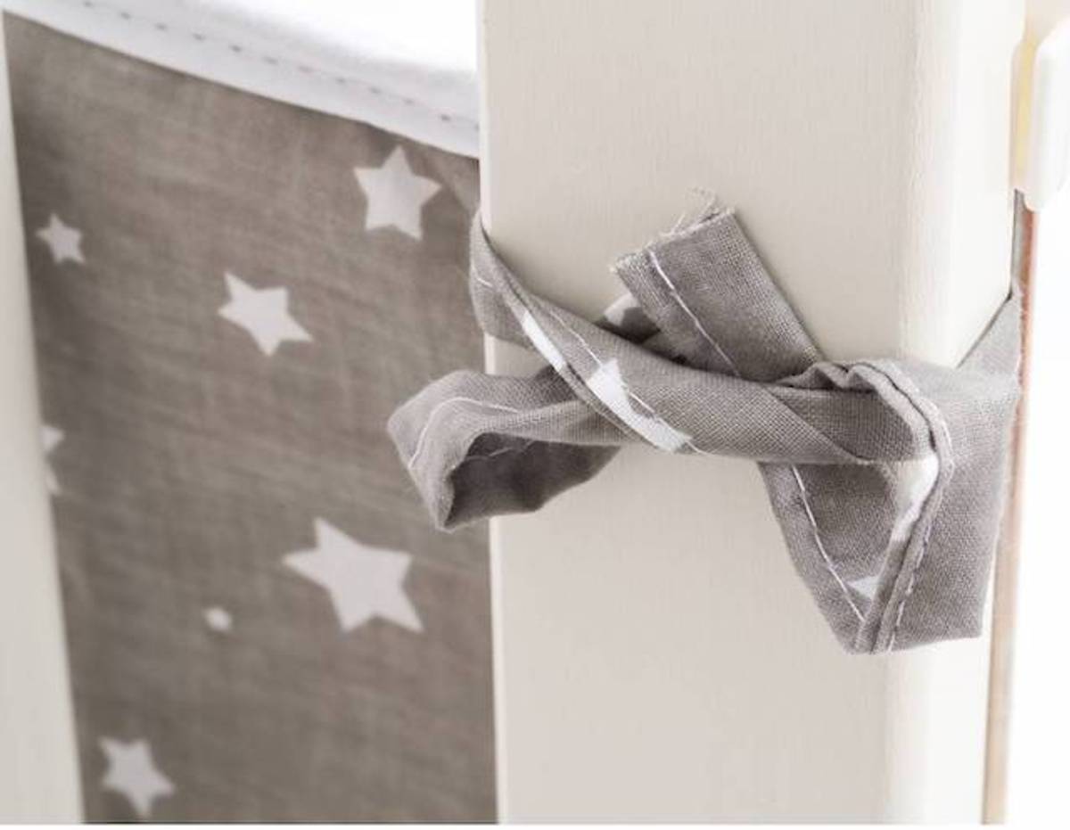 Fillikid | Sengekant Cocon | Grå stjerne