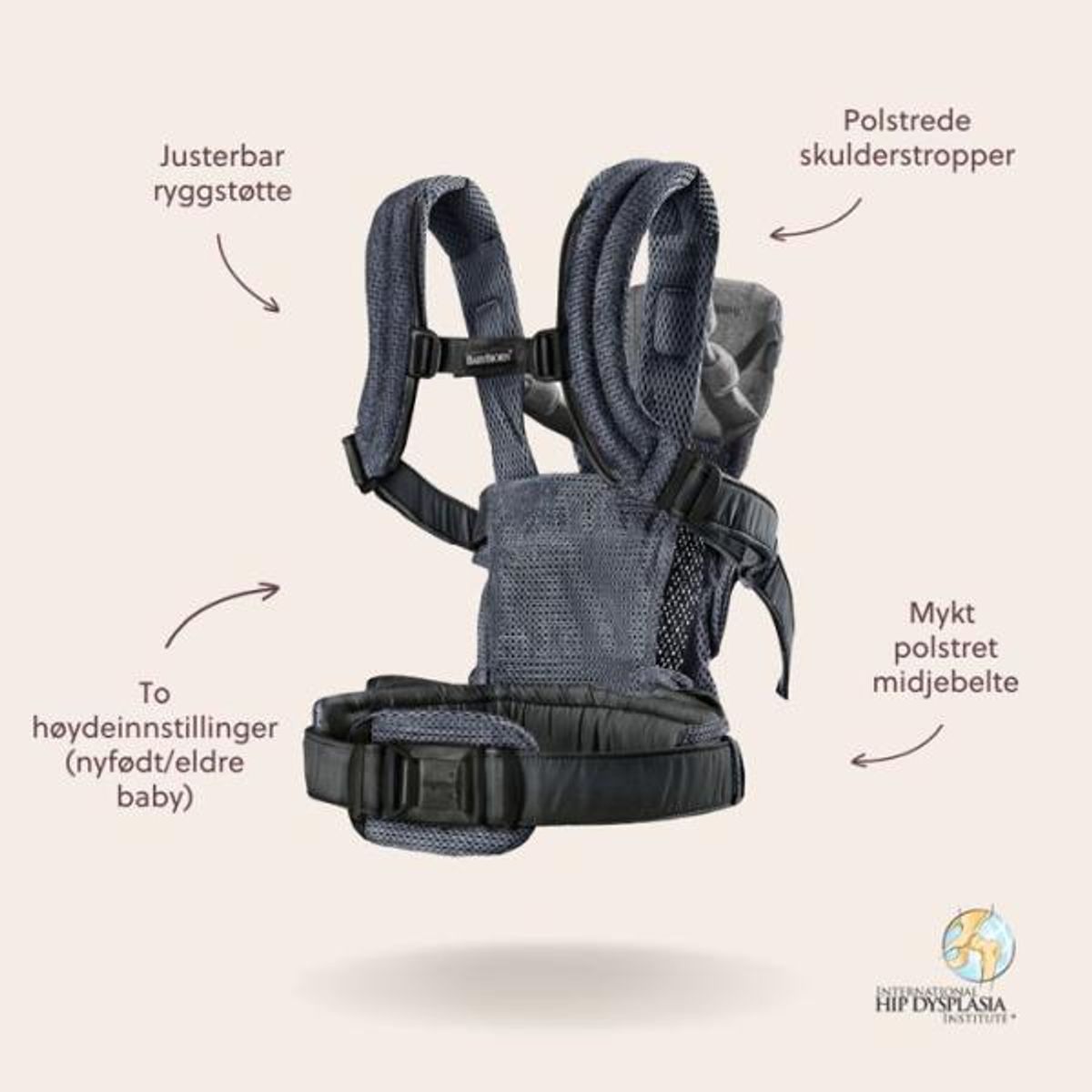 BabyBjörn | Bærsele Harmony | 3D-mesh |  Anthracite