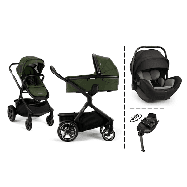 Hovedbilde Nuna | Demi Grow Kombivogn og Arra Next bilstol og base | Everygreen