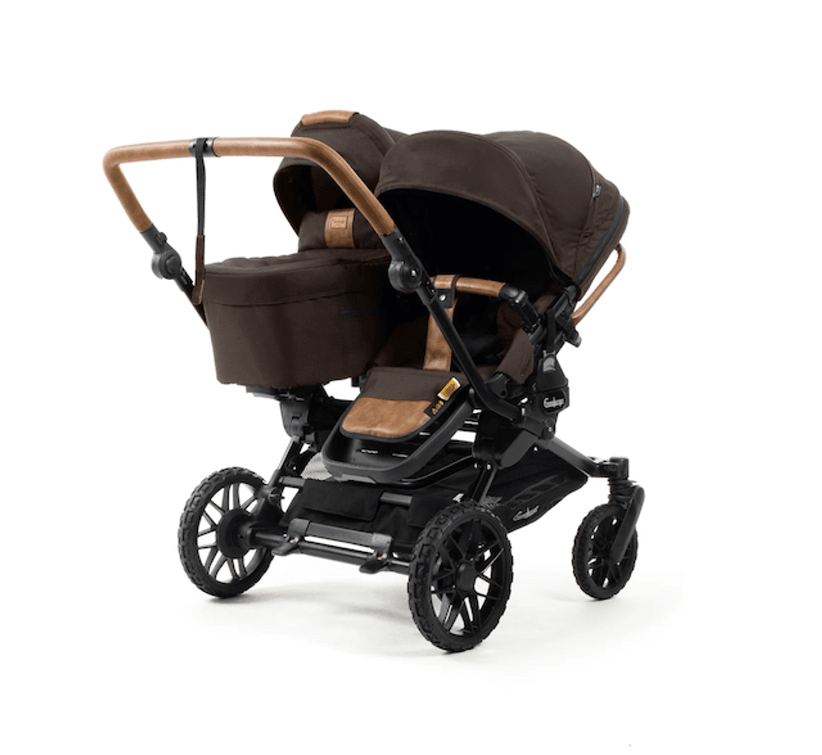Emmaljunga 2027 | Double Sento Liggedel+ og Ergo sittedel+ | Outdoor Brown
