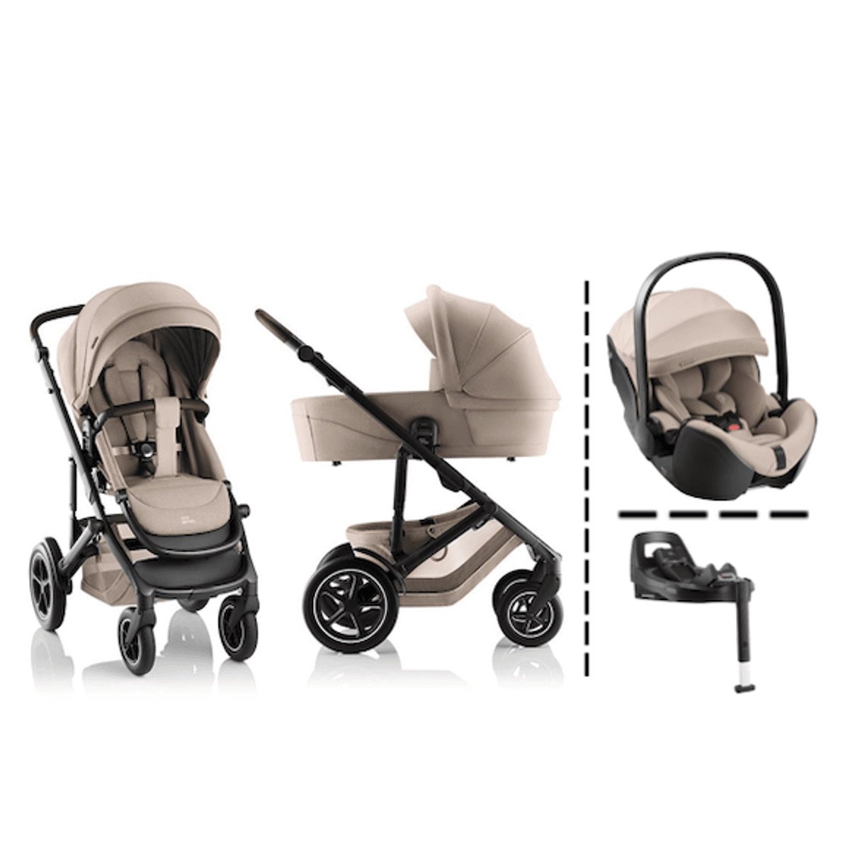 Britax | Smile 5Z Kombivogn + BABY-SAFE Pro Bilstol & Base | Teak 
