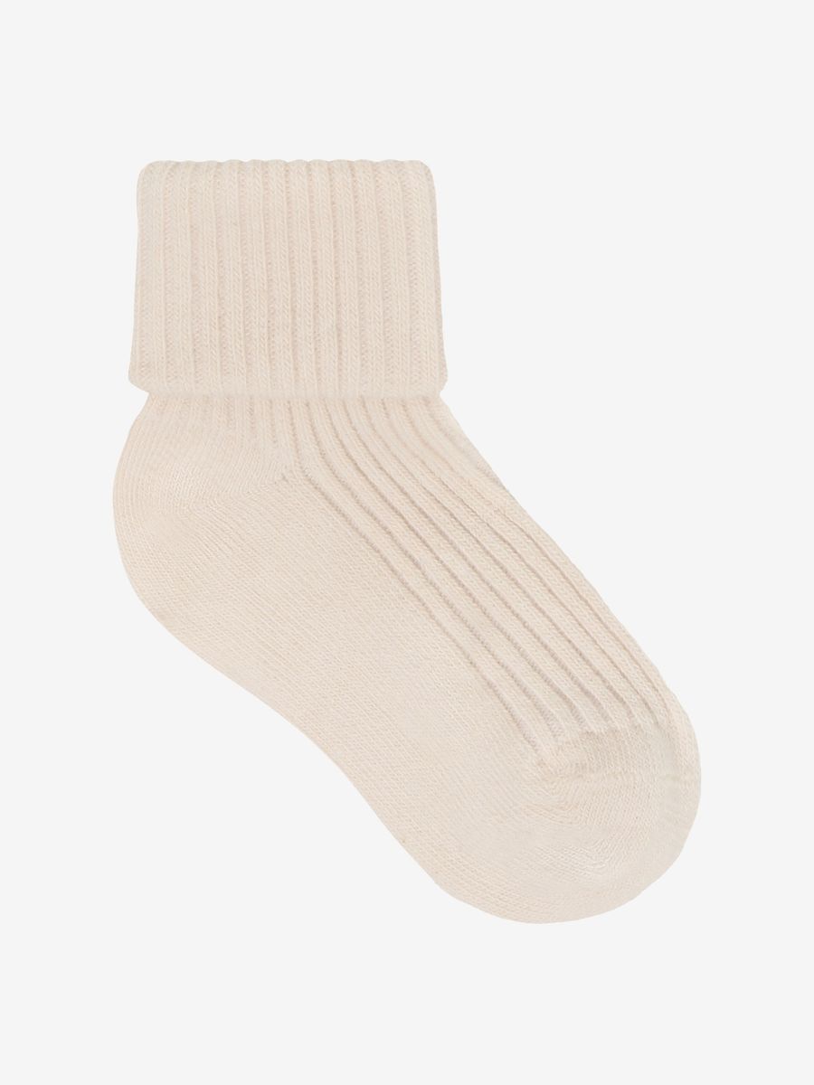 Minymo | Ribbestrikkede babysokker 3-pk | Birch