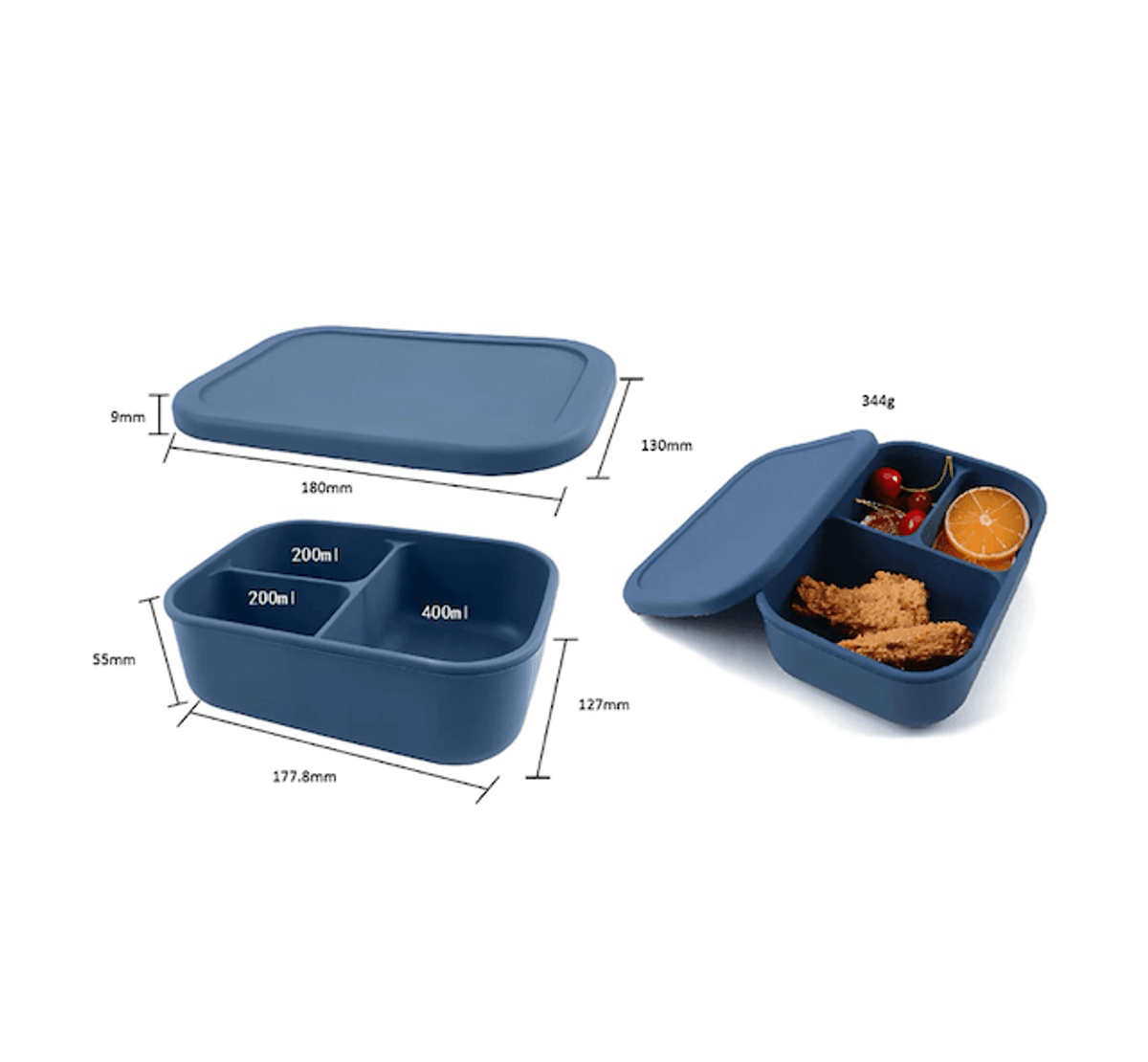 Troller | Sillikon Matboks | Brun