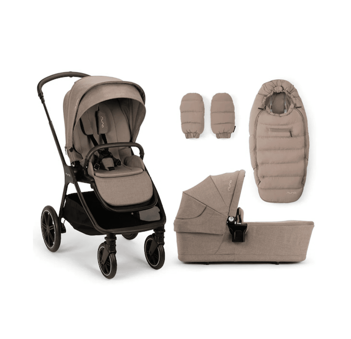 Nuna | Triv LX Kombivogn sett + Pipa Urbn Bilstol 0-13 kg | Cedar