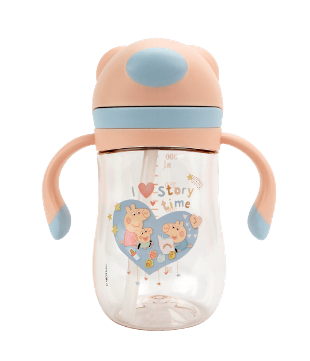 Peppa Pig | Evie Sugerørskopp | 240 ml | Rosa