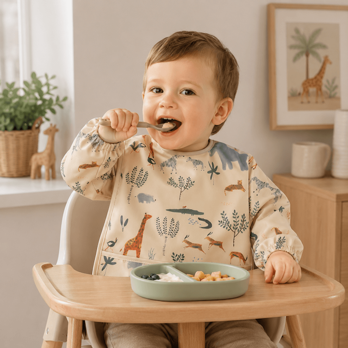 Troller Kids | Smekke Forkle med lang arm | Safari | Small