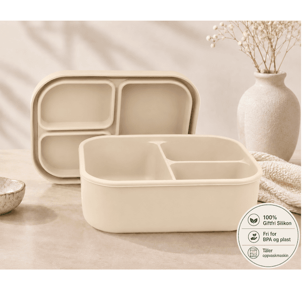 Hovedbilde Troller Kids| Sillikon Matboks | Beige