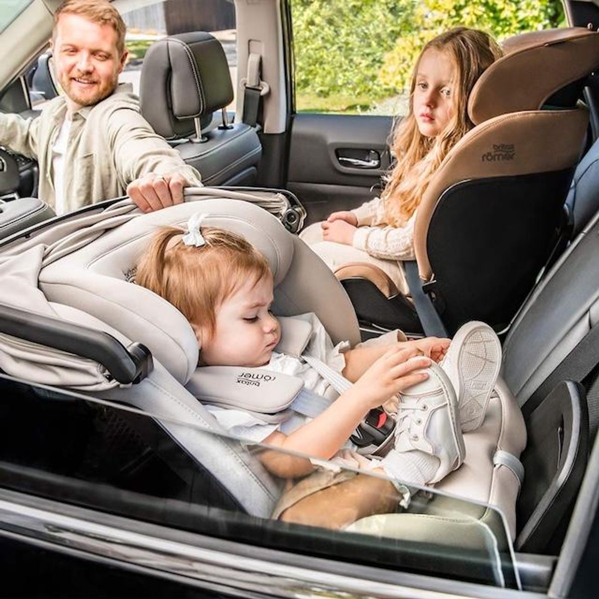 Britax Swivel Grow-Max-Air, Roterbar Bilstol, Lux Warm Caramel