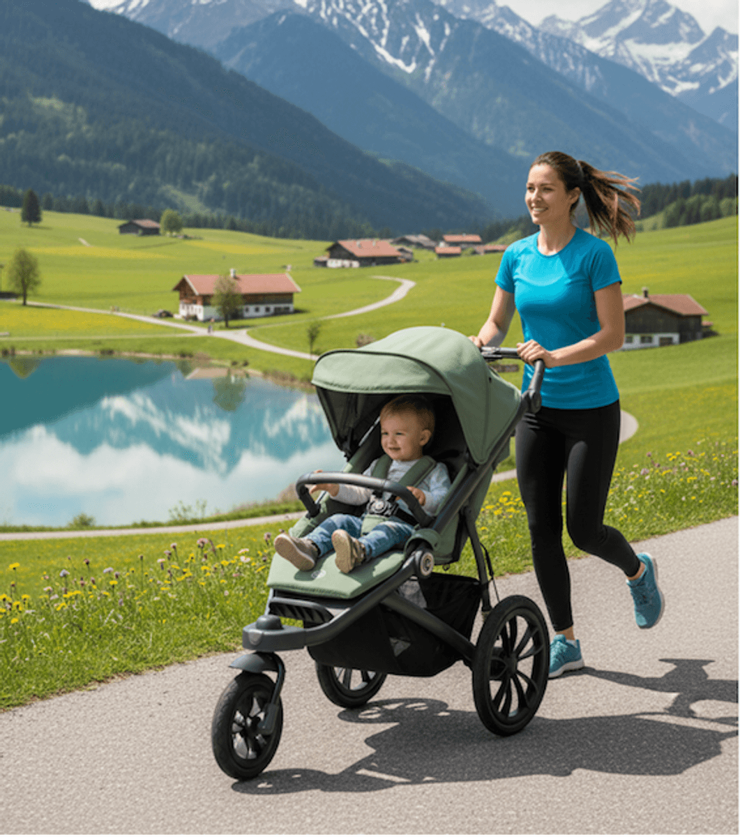 Fillikid | Kombivogn  Jogger Runner | Olive