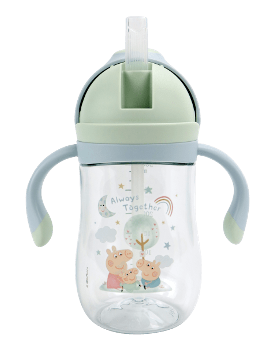 Peppa Pig | Evie Sugerørskopp | 240 ml | Grønn