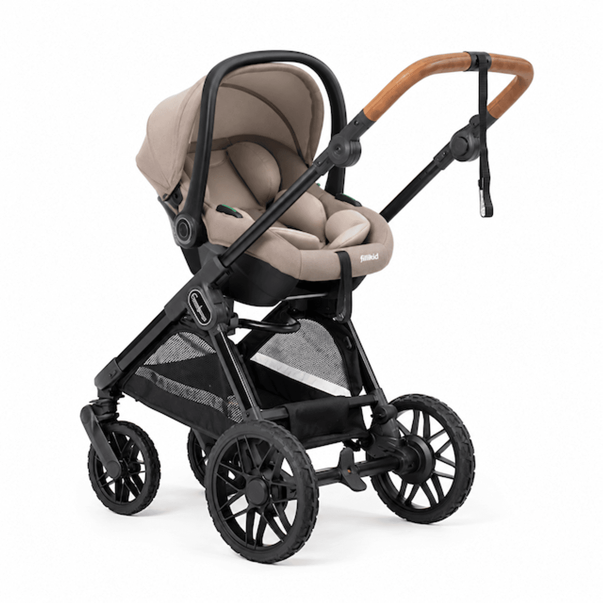 Emmaljunga 2027 | Sento Pro Kombi Ergo + Fillikid Bilstolpakke | Outdoor Green