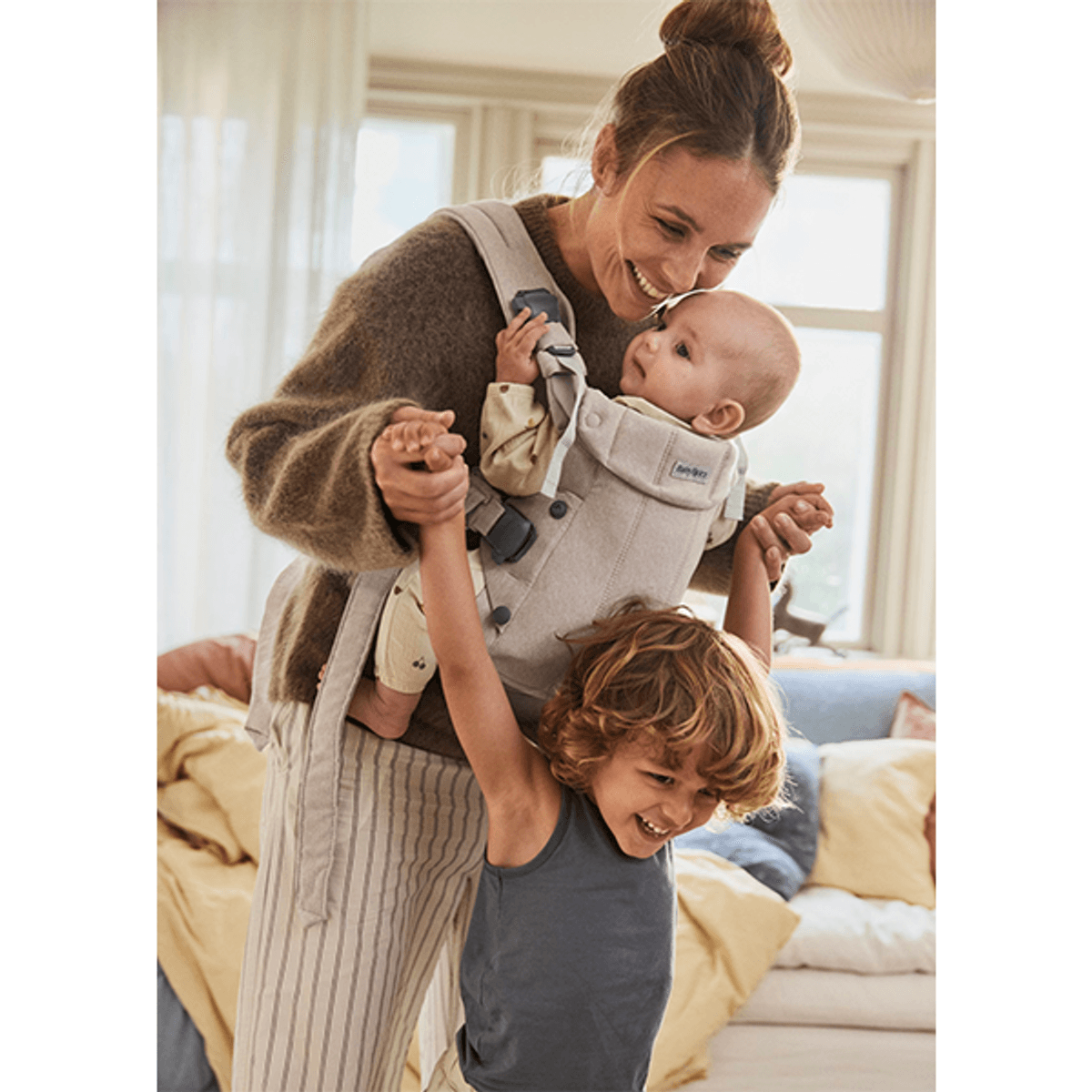 BabyBjörn | Bærsele Harmony | Vevd | Lysbeige Melange