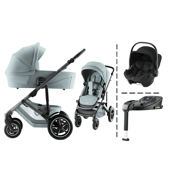 Hovedbilde Britax | Smile 5Z kombivogn + Core bilstol & Base | Harbor Blue & Space Black