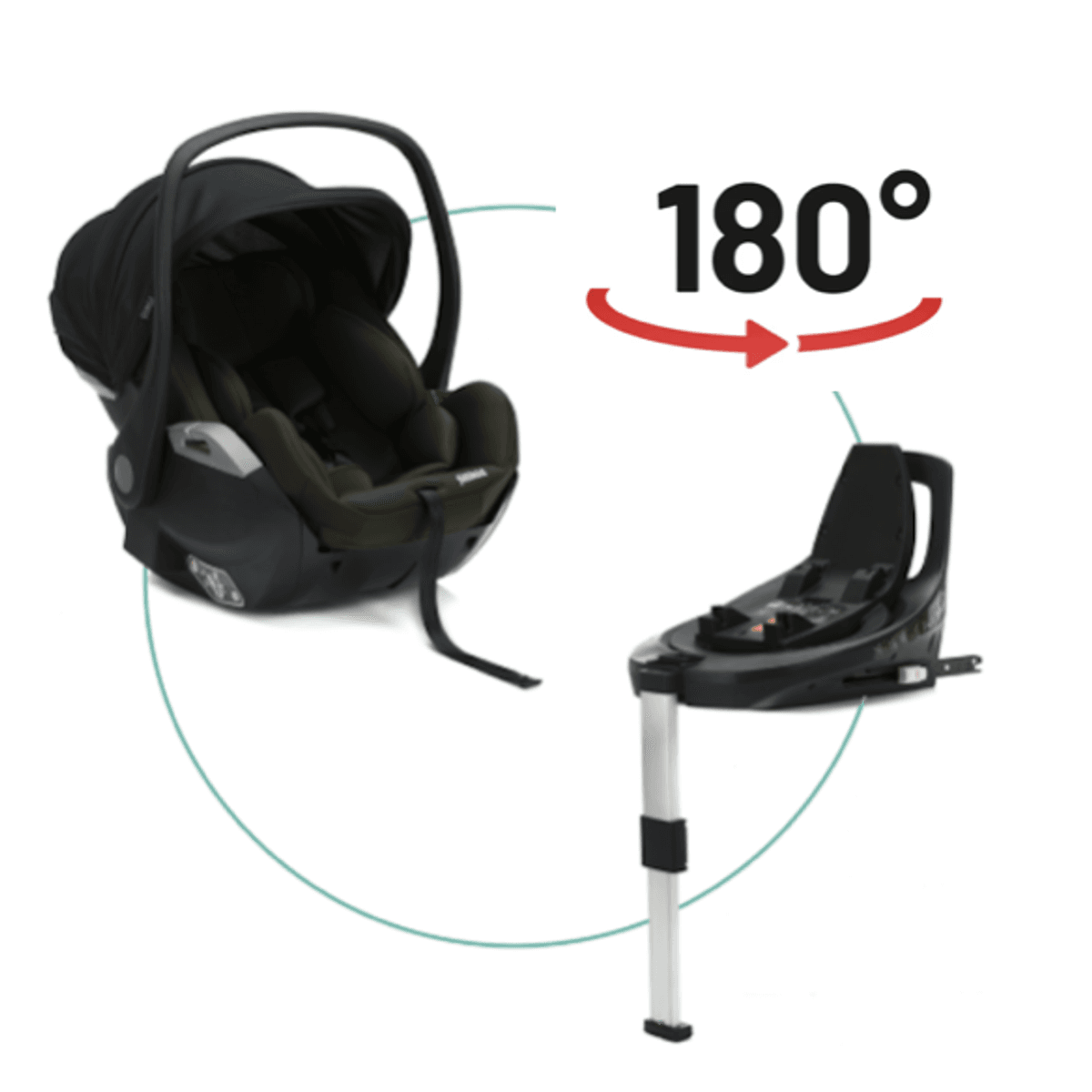 Fillikid | Noa Bilstol og Base | 0-13 kg | Forest Green