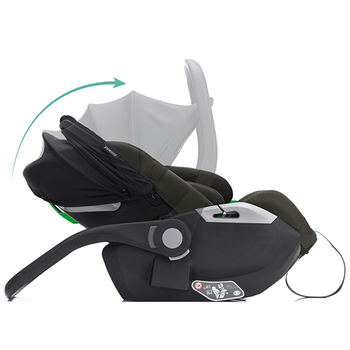 Fillikid | Noa Bilstol og Base | 0-13 kg | Forest Green